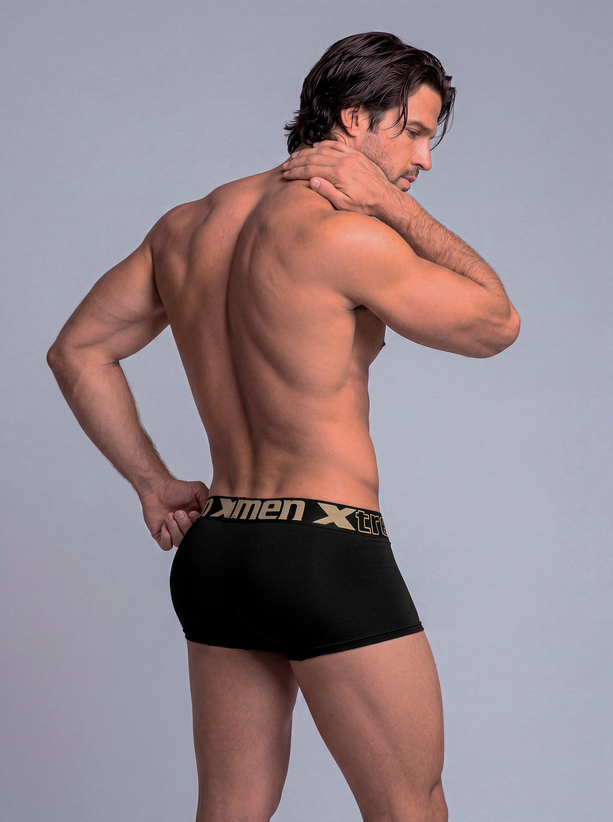 BOXER CORTO MICROFIBRA NEGRO