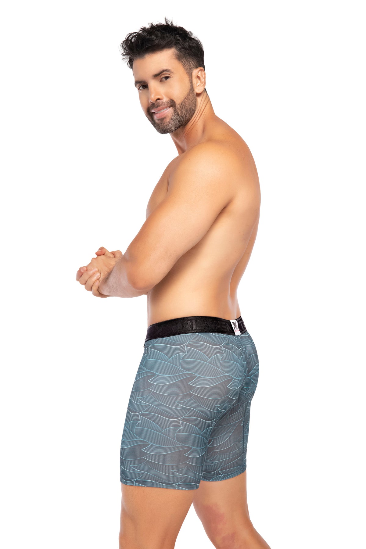 BOXER CLÁSICO LARGO MICROFIBRA SUBLIMADO OLASVERDE