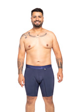 BOXER CLASICO EXTRAGRANDE MICROFIBRA NYLON AZUL OSC