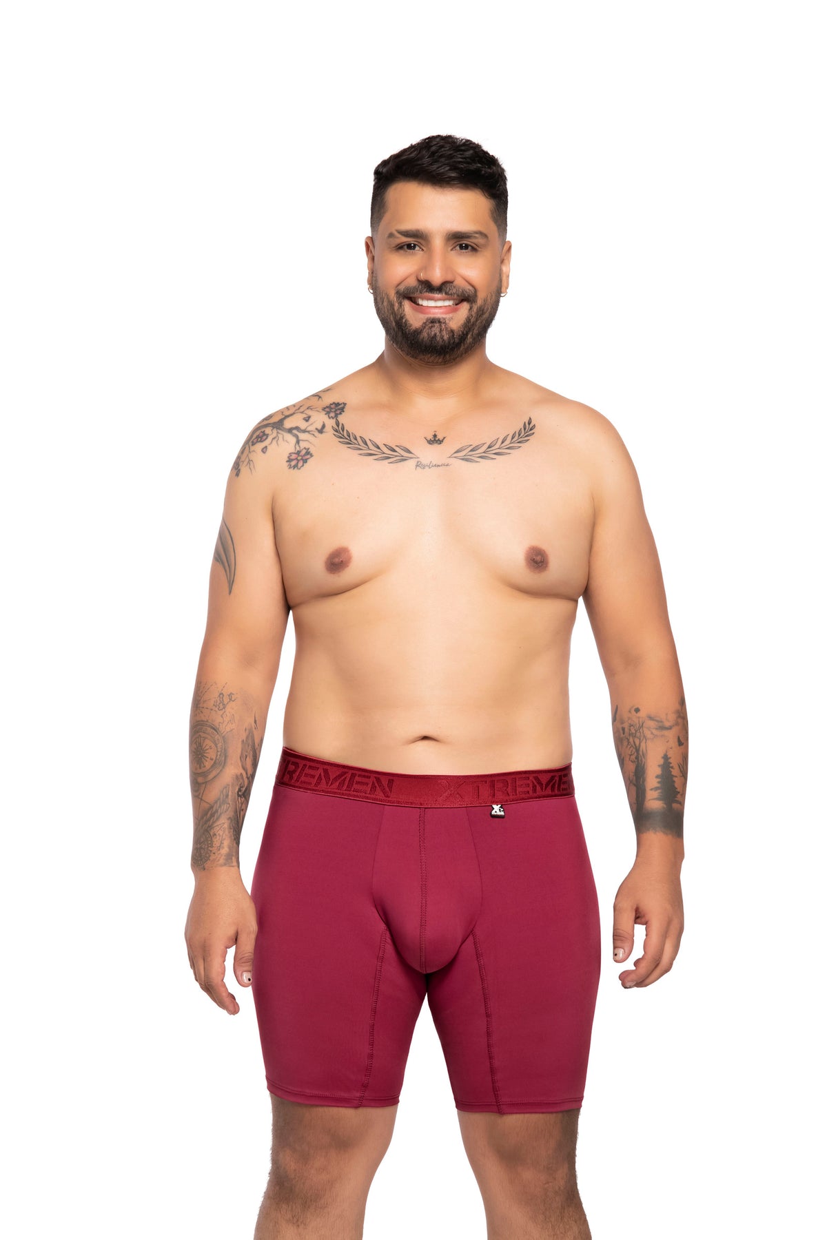 BOXER CLASICO EXTRAGRANDE MICROFIBRA NYLON VINO