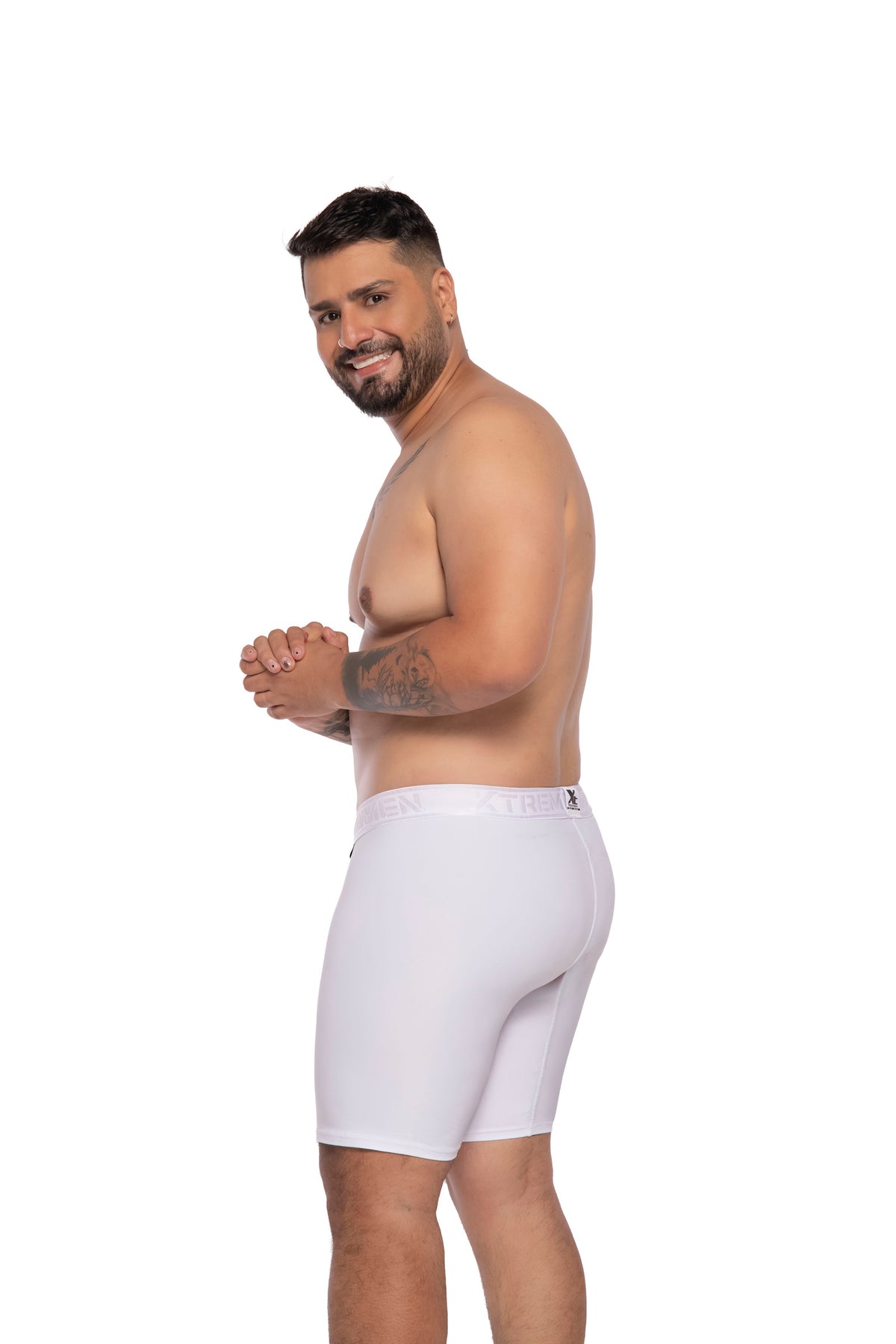 BOXER CLASICO EXTRAGRANDE MICROFIBRA NYLONBLANCO