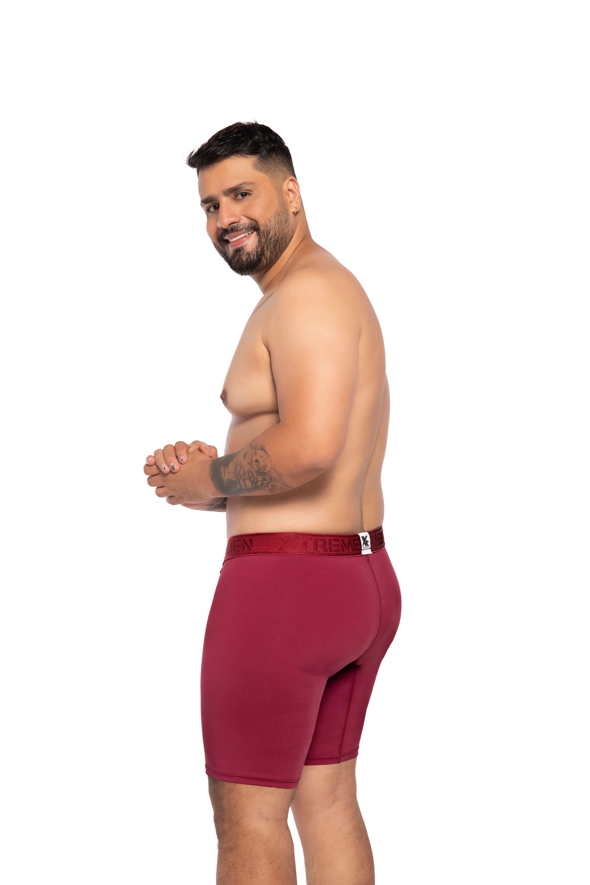 BOXER CLASICO EXTRAGRANDE MICROFIBRA NYLON VINO