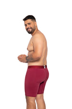 BOXER CLASICO EXTRAGRANDE MICROFIBRA NYLON VINO