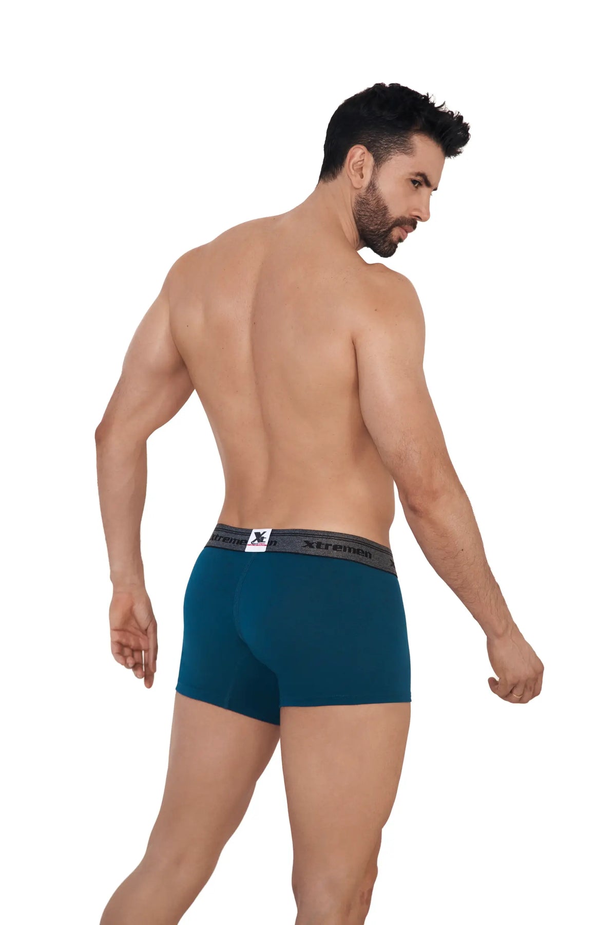 BOXER CLASICO ALGODÓN FONDO ENTERO PETROLEO