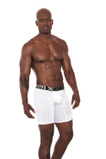 BOXER DEPORTIVO MICROFIBRA FONDO ENTERO BLANCO