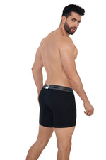 BOXER CLASICO FONDO ENTERO ALGODÓN NEGRO