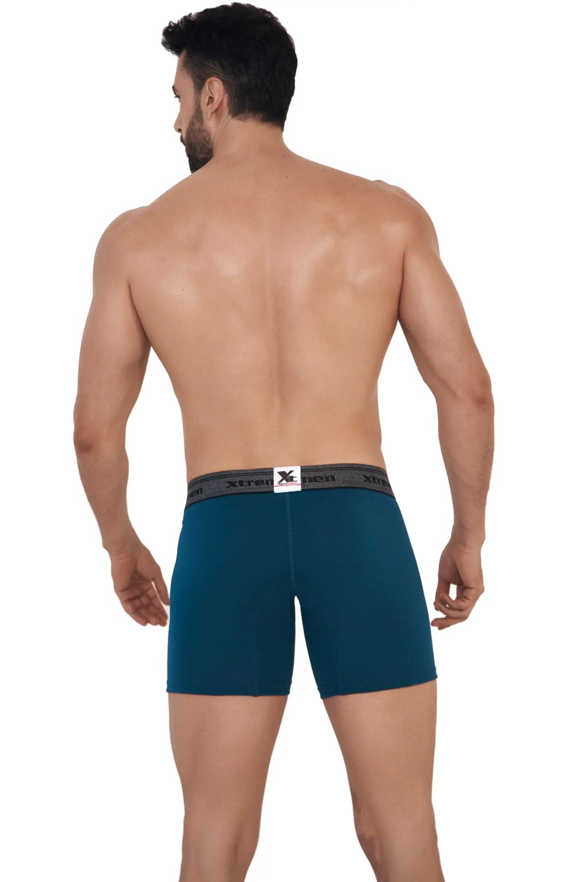 BOXER LARGO CON ABERTURA EN BRAGUETA PETROLEO JASPE