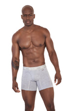 BOXER LARGO CON ABERTURA EN BRAGUETA GRIS JASPE