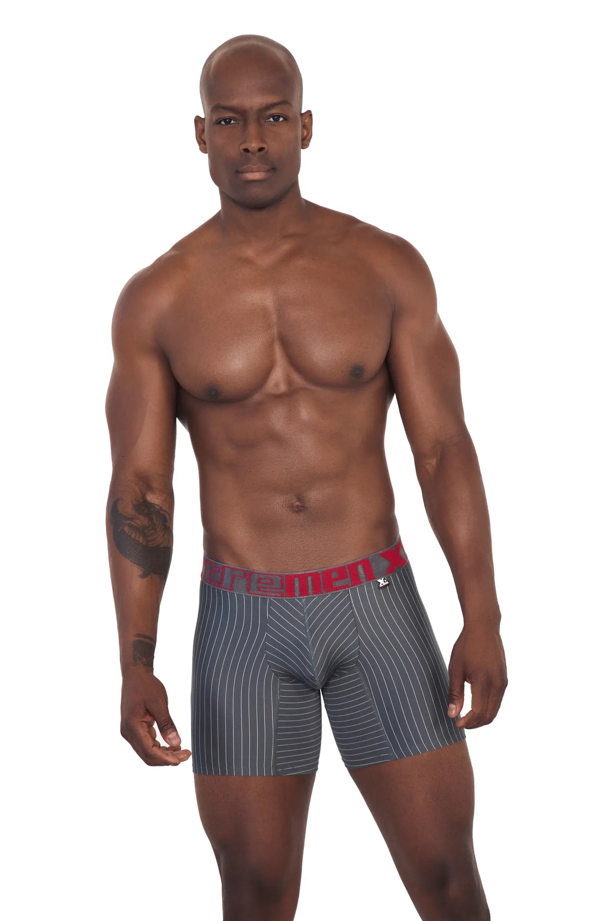BOXER LARGO MICROF RAYA TIZAGRIS OSCURO