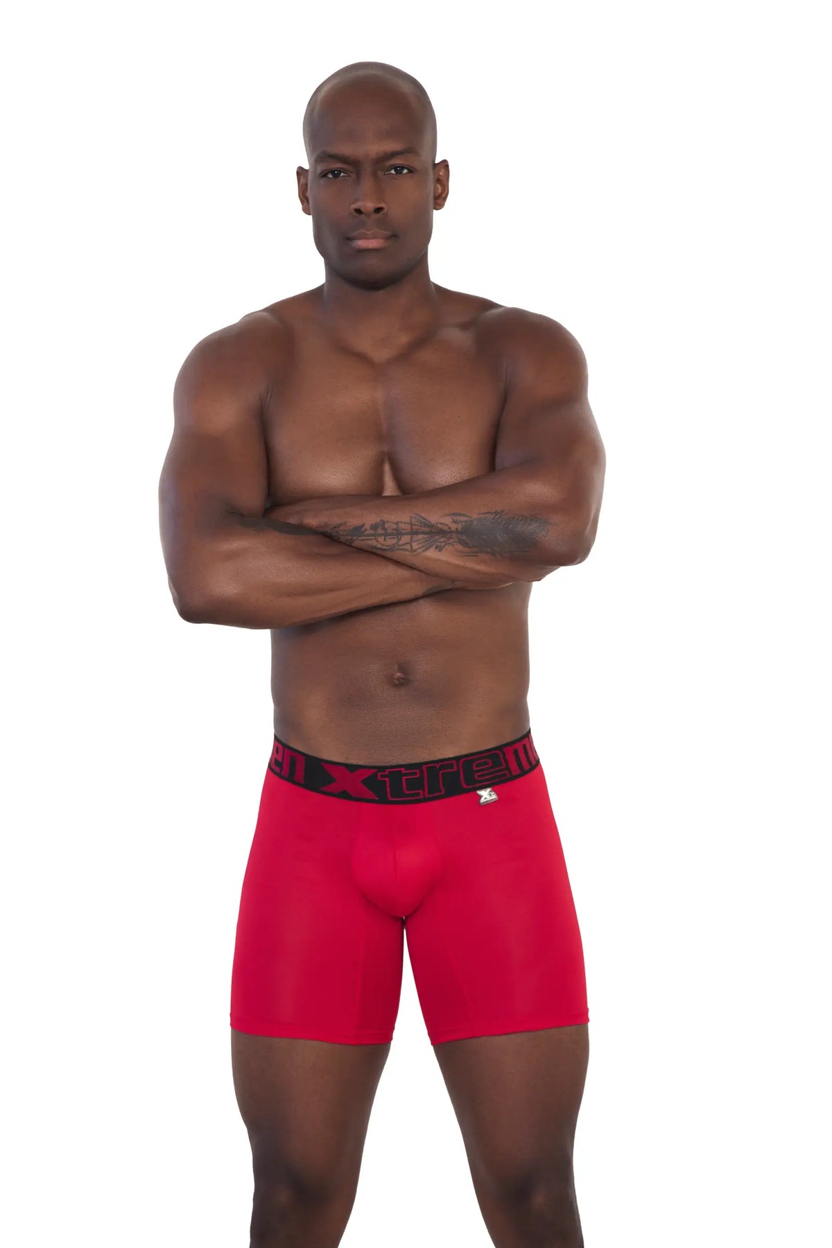 BOXER MICROFIBRA FONDO ENTEROROJO