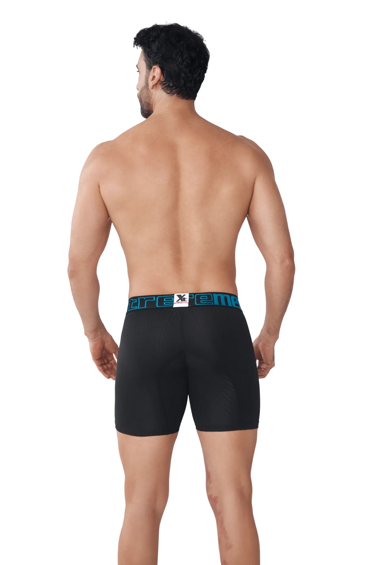 BOXER MICROFIBRA JACQUARD RAYAS NEGRO