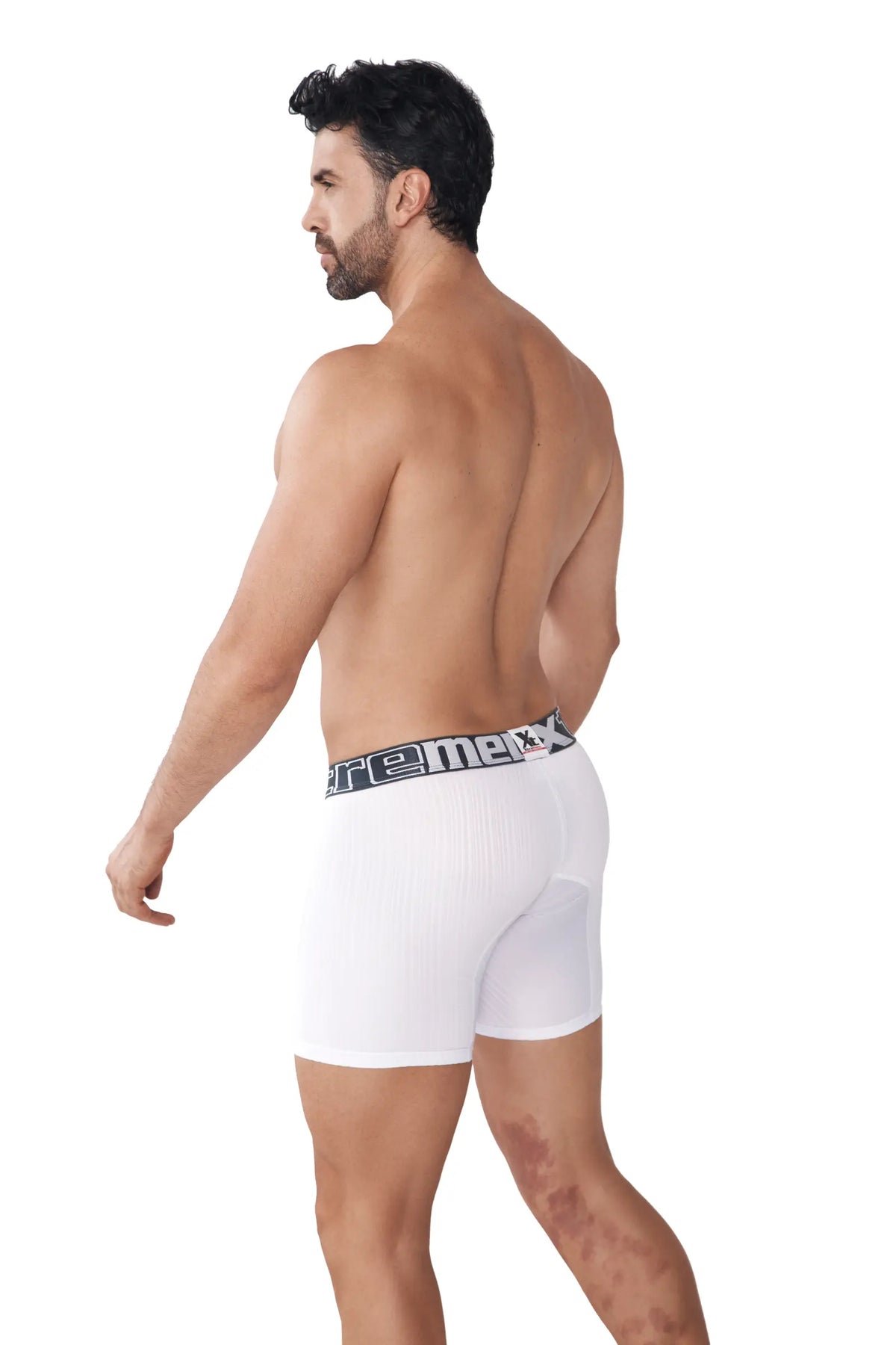 BOXER MICROFIBRA JACQUARD RAYAS BLANCO