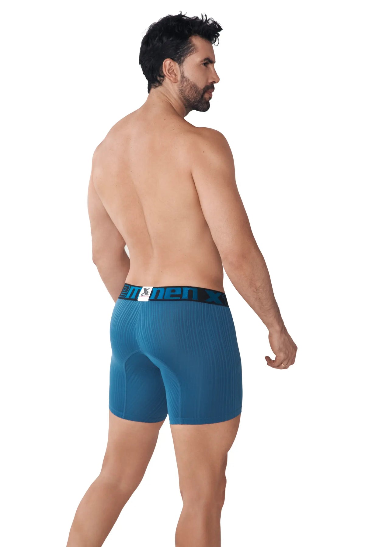 BOXER MICROFIBRA JACQUARD RAYAS PETROLEO