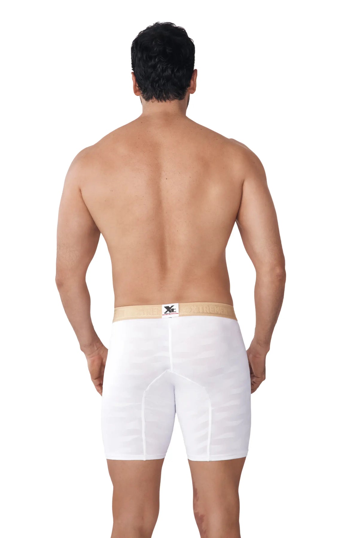 BOXER MICROFIBRA JACQUARD BLOQUES BLANCO