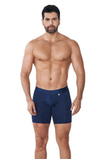 BOXER MICROFIBRA JACQUARD BLOQUESAZUL OSCURO