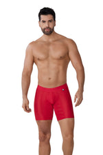 BOXER MICROFIBRA DESAGUJADO MALLA ROJO