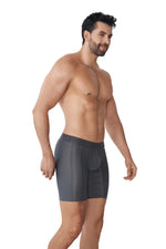 BOXER MICROFIBRA DESAGUJADO MALLA GRIS OSCURO