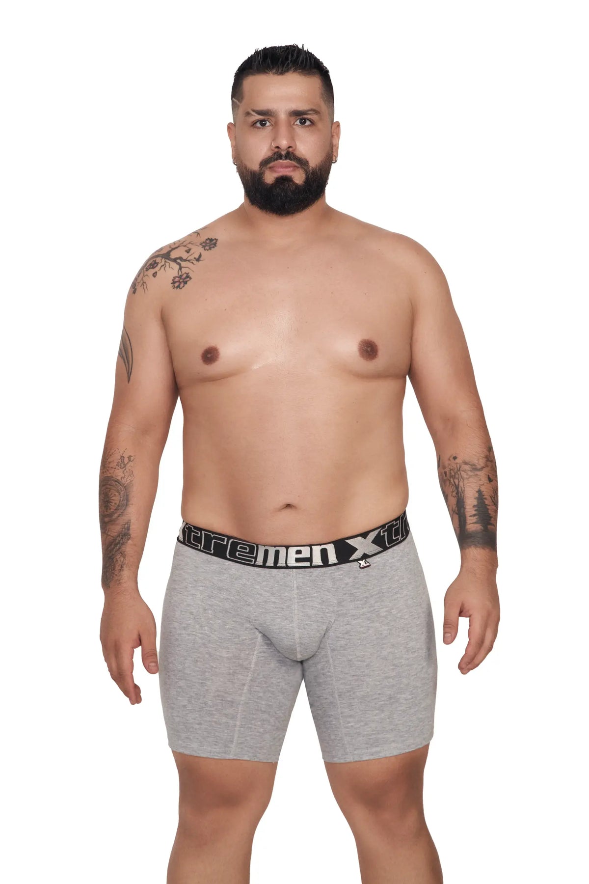 BOXER ALGODÓN FONDO ENTERO EXTRAGRANDE JASPE