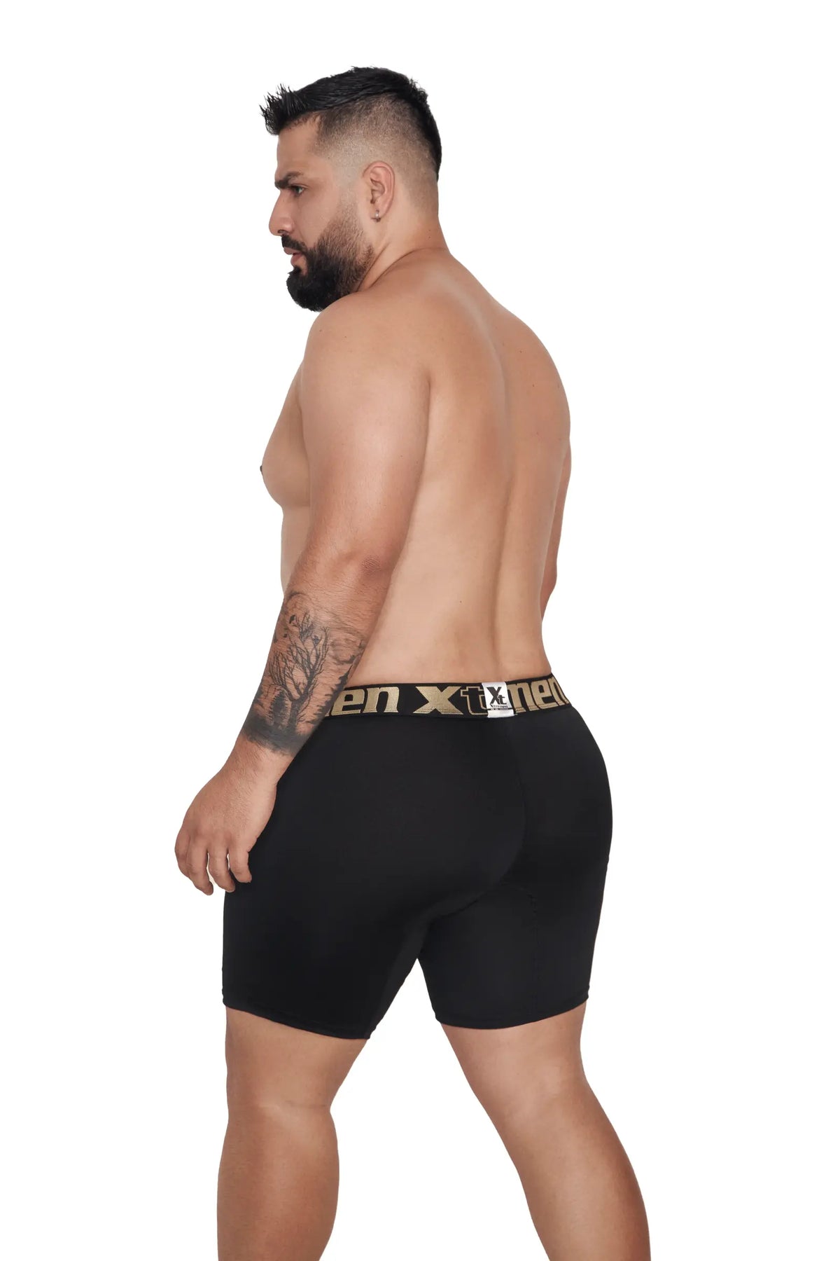 BOXER MICROFIBRA FONDO ENTERO EXTRAGRANDE NEGRO