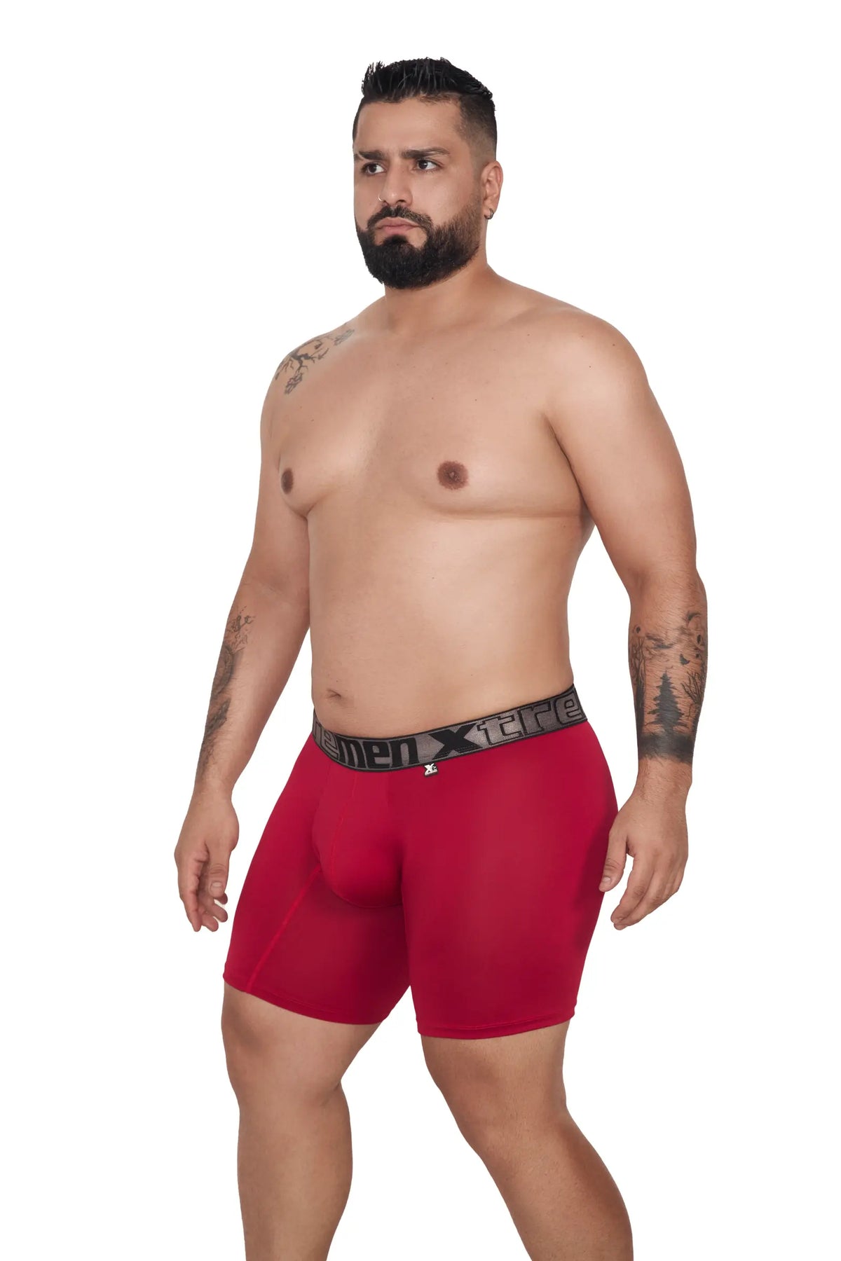 BOXER MICROFIBRA FONDO ENTERO EXTRAGRANDE ROJO