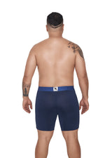 BOXER MICROFIBRA JACQUARD EXTRAGRANDE AZUL OSCURO