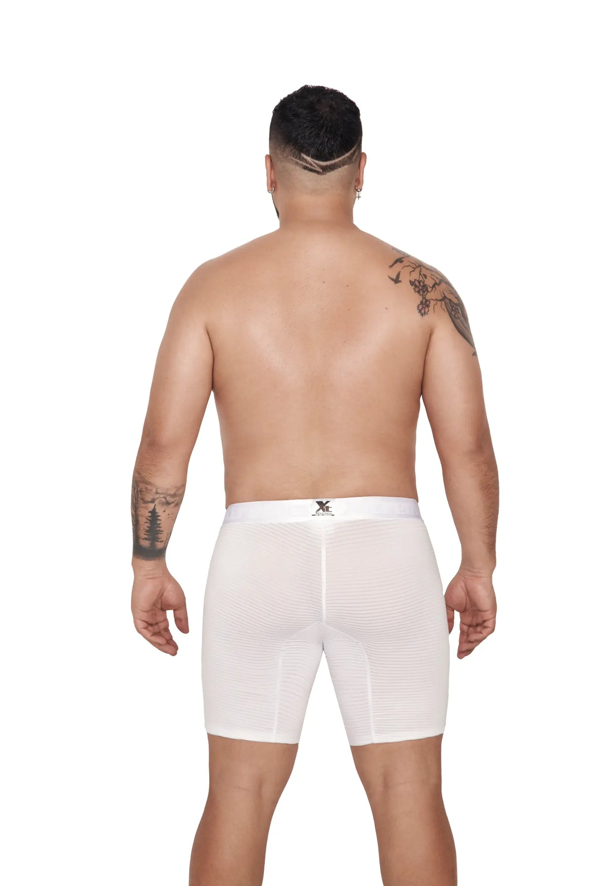 BOXER MICROFIBRA JACQUARD EXTRAGRANDE BLANCO