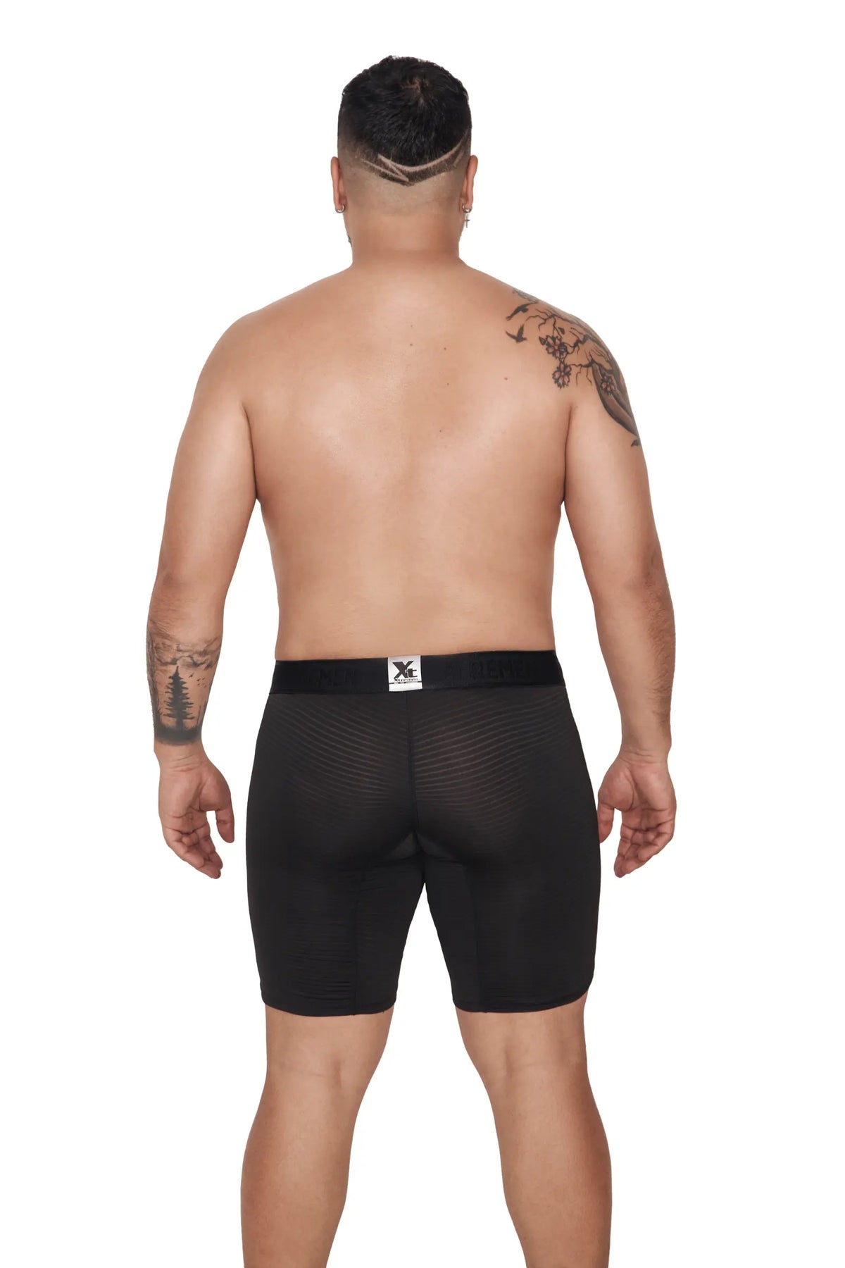 BOXER MICROFIBRA JACQUARD EXTRAGRANDE NEGRO