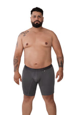 BOXER MICROFIBRA JACQUARD ESPIGA EXTRAGANDE GRIS OSCURO