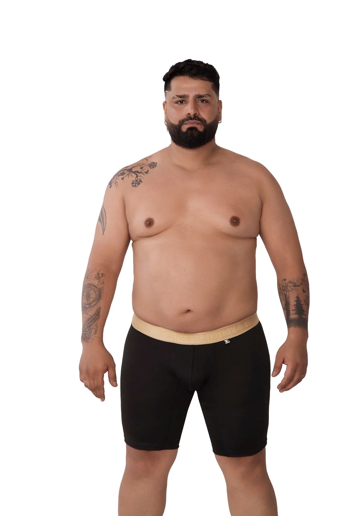 BOXER MICROFIBRA JACQUARD ESPIGA EXTRAGANDE NEGRO