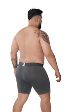 BOXER MICROFIBRA JACQUARD ESPIGA EXTRAGANDE GRIS OSCURO