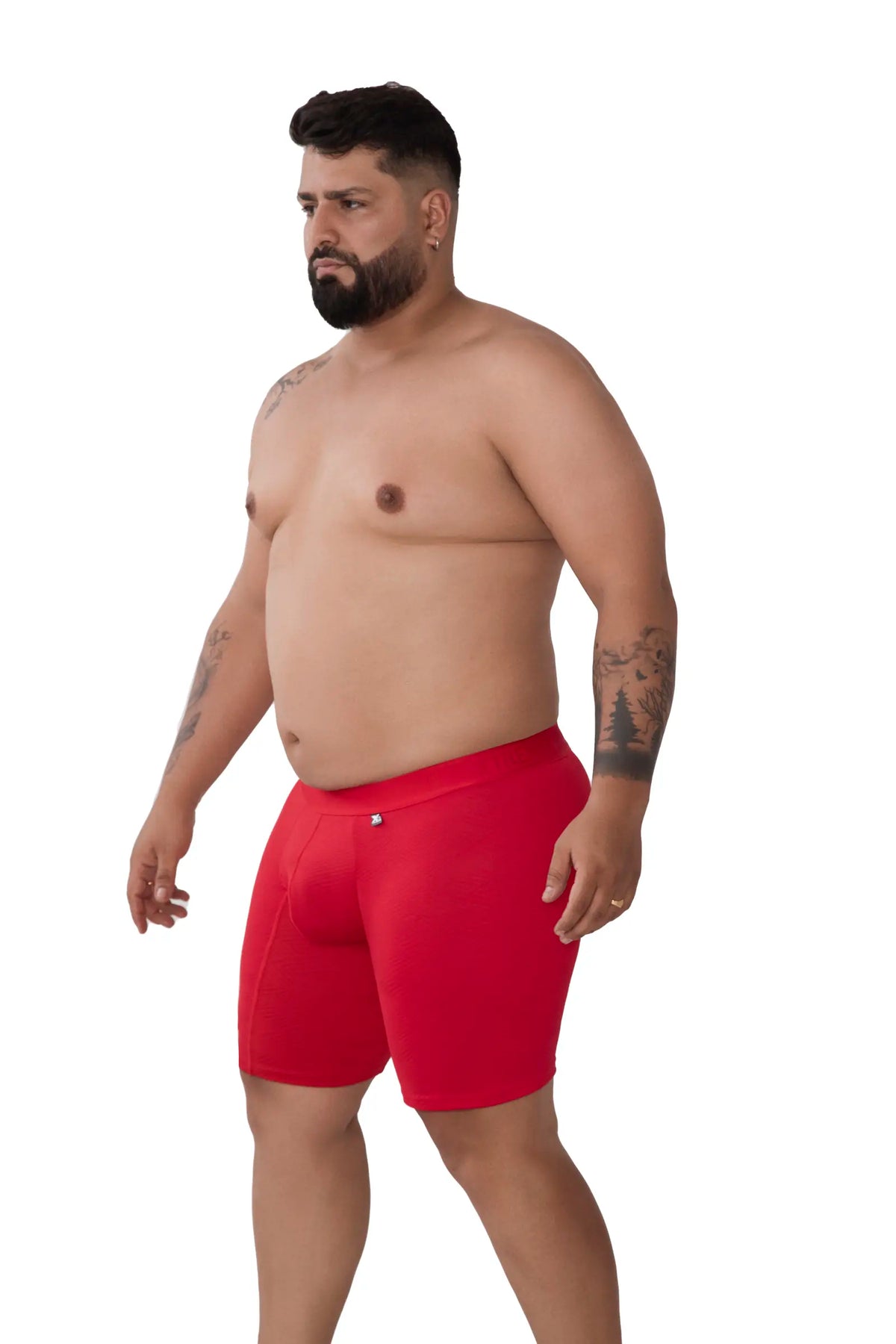 BOXER MICROFIBRA JACQUARD ESPIGA EXTRAGANDE ROJO