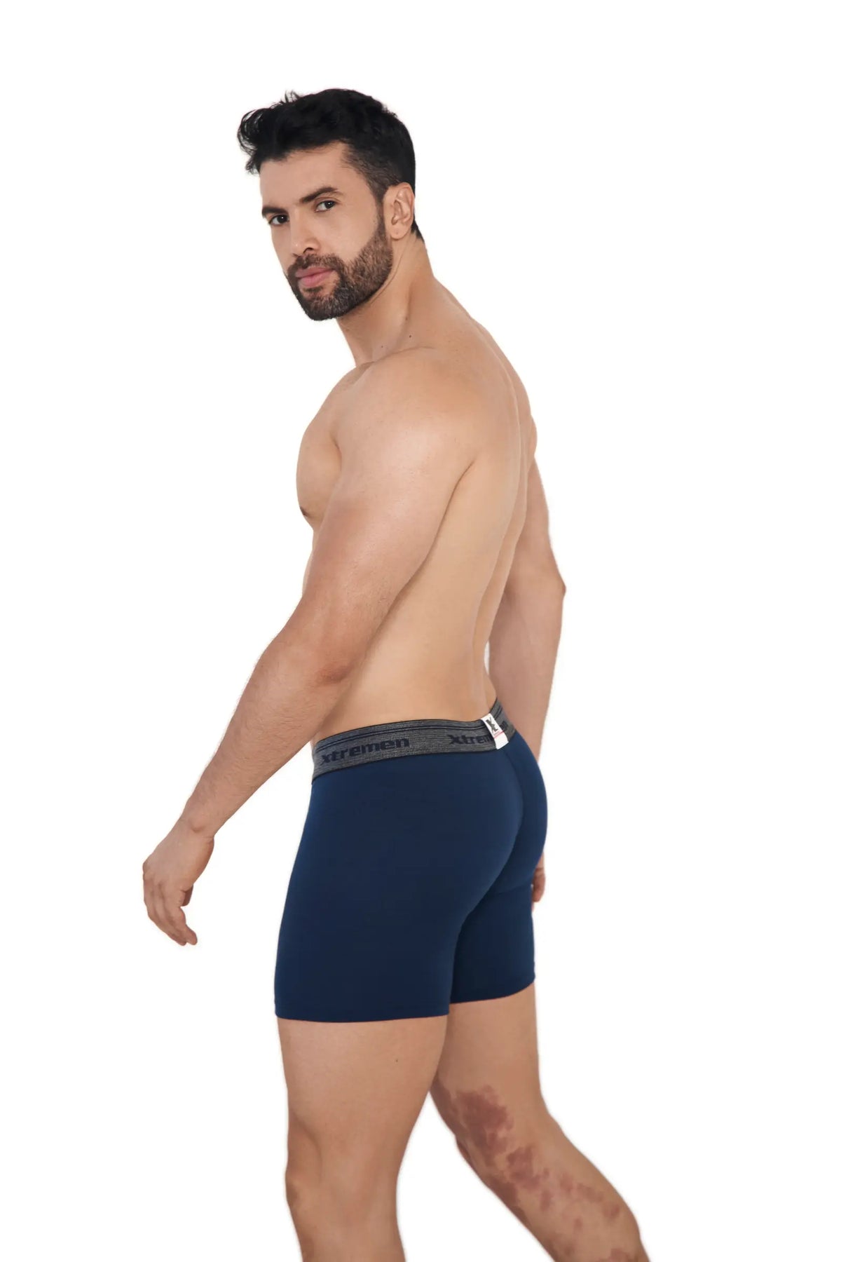 BOXER ALGODÓN PINZA UP F/ENTEROAZUL OSCURO