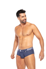 BRIEF MICROFIBRA MINIPRINT AZUL OSCURO