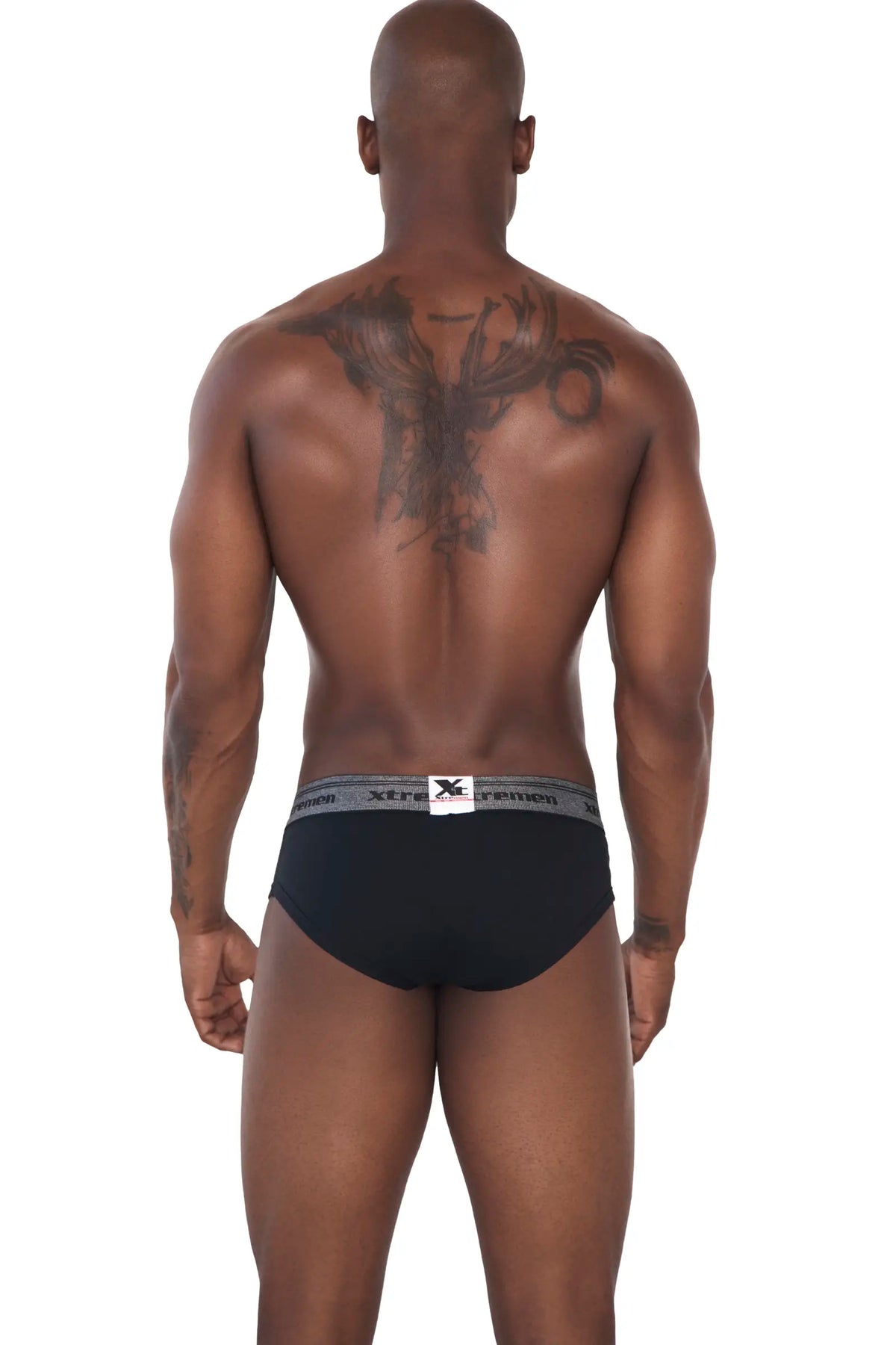 BRIEF ALGODÓN FONDO ENTERO NEGRO