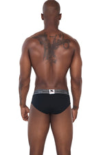 BRIEF ALGODÓN FONDO ENTERO NEGRO