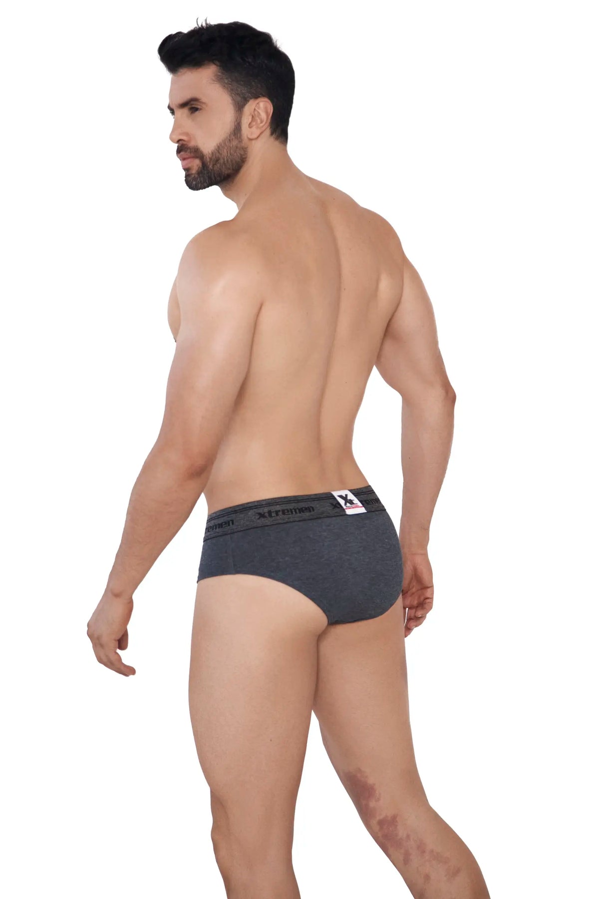 BRIEF ALGODÓN FONDO ENTERO GRIS CROSS