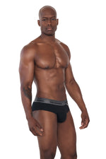 BRIEF ALGODÓN FONDO ENTERO NEGRO