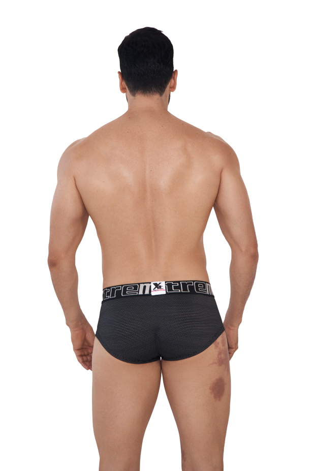 BRIEF MICROFIBRA MINIPRINT NEGRO BLANCO