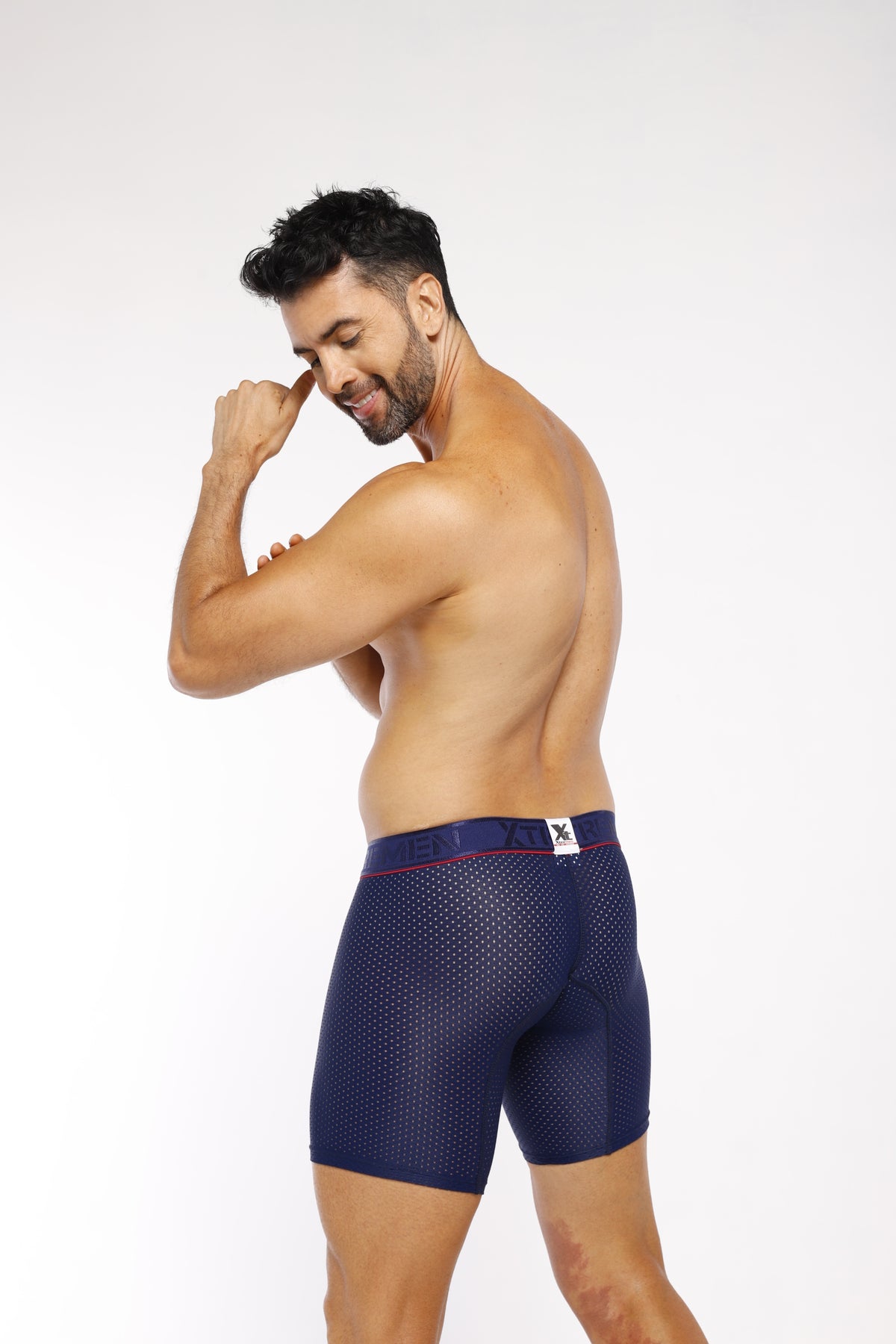 BOXER DEPORTIVO MICROFIBRA MALLA AZUL OSCURO