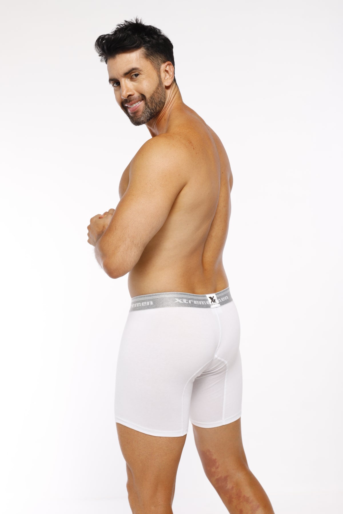 BOXER CLASICO FONDO ENTERO ALGODÓN BLANCO