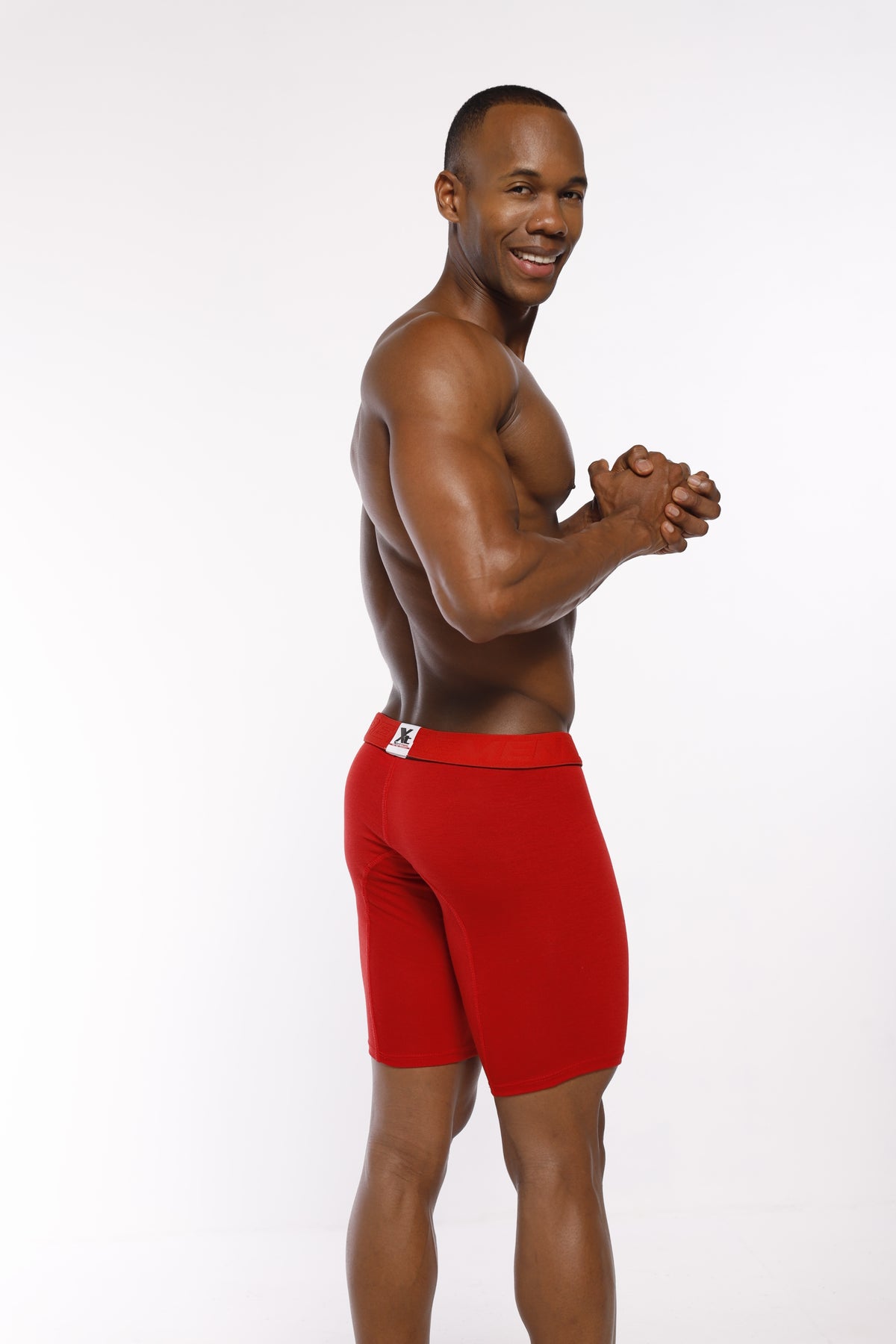 BOXER DEPORTIVO ALGODON F/ENTERO ROJO