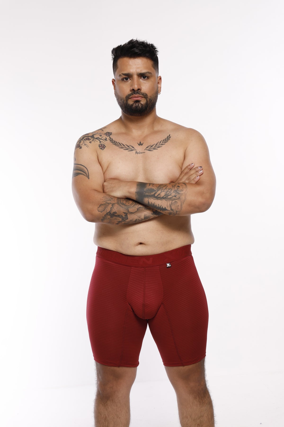 BOXER MICROF JACQUARD EXTRAGRANDE VINO