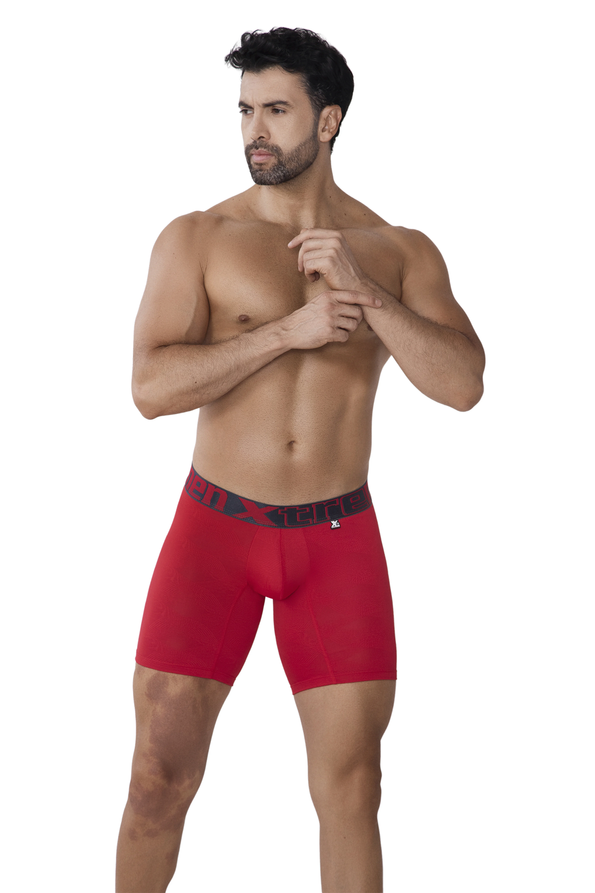 BOXER JACQUARD ONDAS ROJO