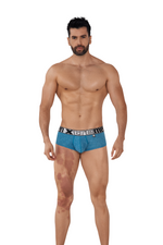 BRIEF MICROFIBRA JASPE 1X1 TURQUESA