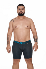 BOXER MICR MINIPRINT EXTRAGR NEGRO-TURQUESA