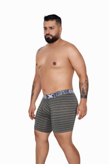 BOXER MICROFIBRA RAYAS EXTRAGRANDE AMARILLO