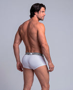 BOXER CORTO MICROFIBRA BLANCO