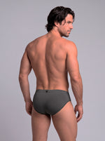 BRIEF SEXY MICROFIBRA F/ENTERO GRIS