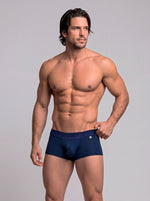 BOXER CORTO MICROFIBRA JACQ DESAGUJADA AZUL OSCURO