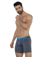 BOXER MICROFIBRA RAYAS AZUL TURQUESA